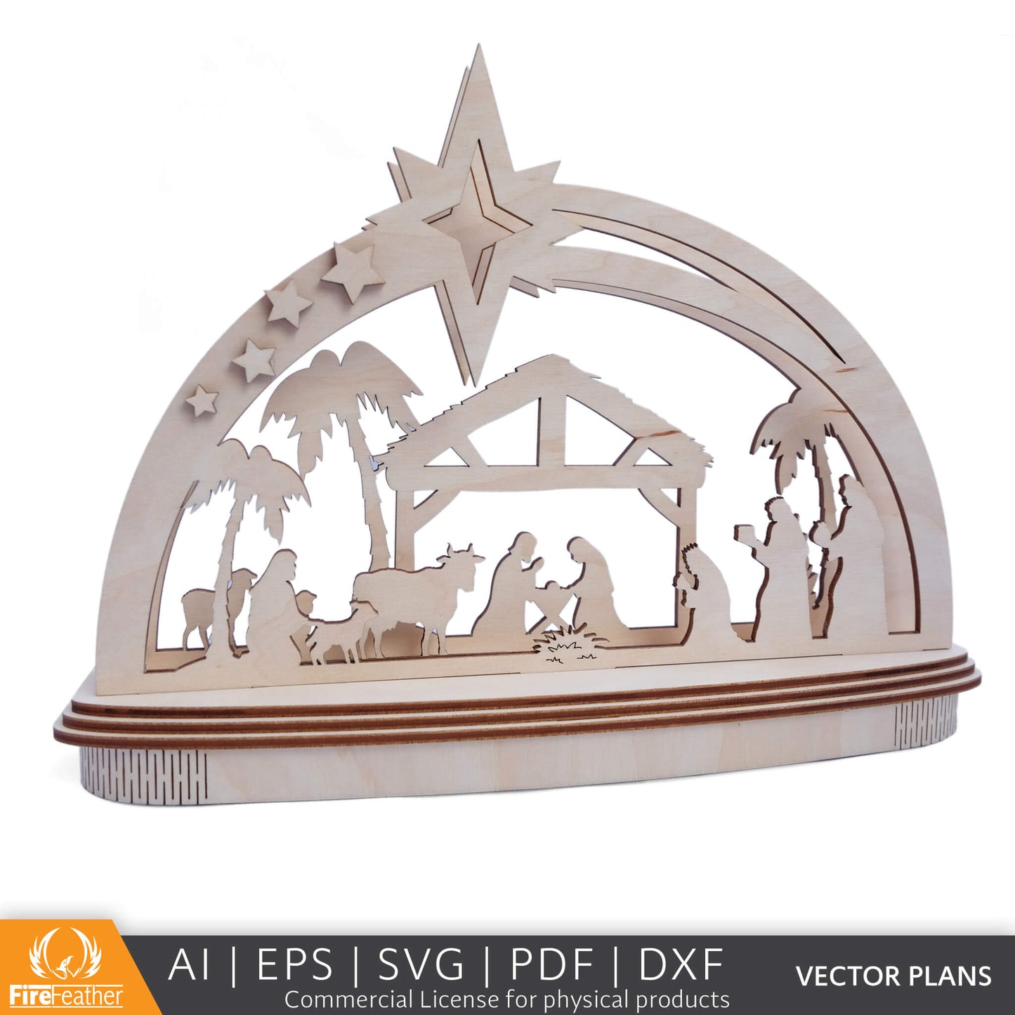 Christmas Manger DIY vector project file - (Direct Download)