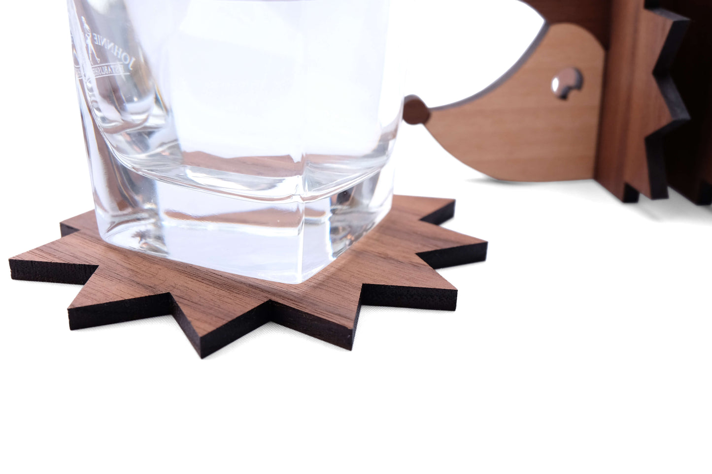 Walnut Hedgehog Coaster set DIY vector project files - Special Edition - (Direct Download)