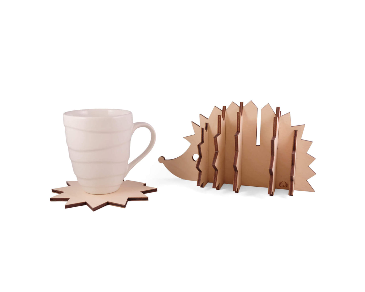 Hedgehog Coaster Set DIY vector project file - (Direct Download)