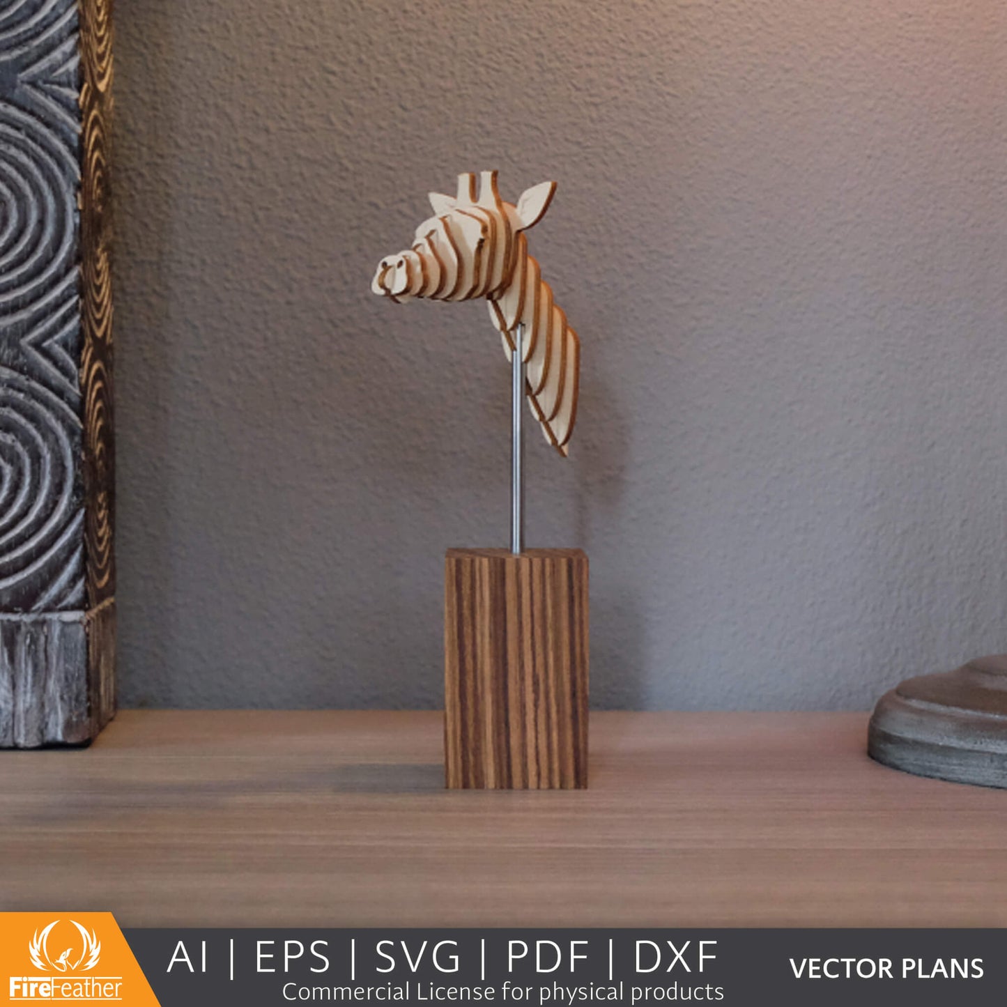 Giraffe Statue DIY vector project file - (Direct Download)