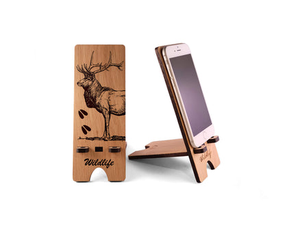 Wildlife Phone Stand DIY vector project file - (Direct Download)