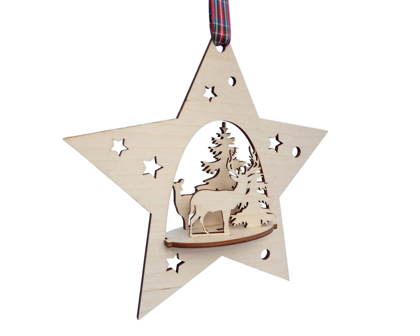 Woodland Christmas Ornament DIY vector project file - (Direct Download)