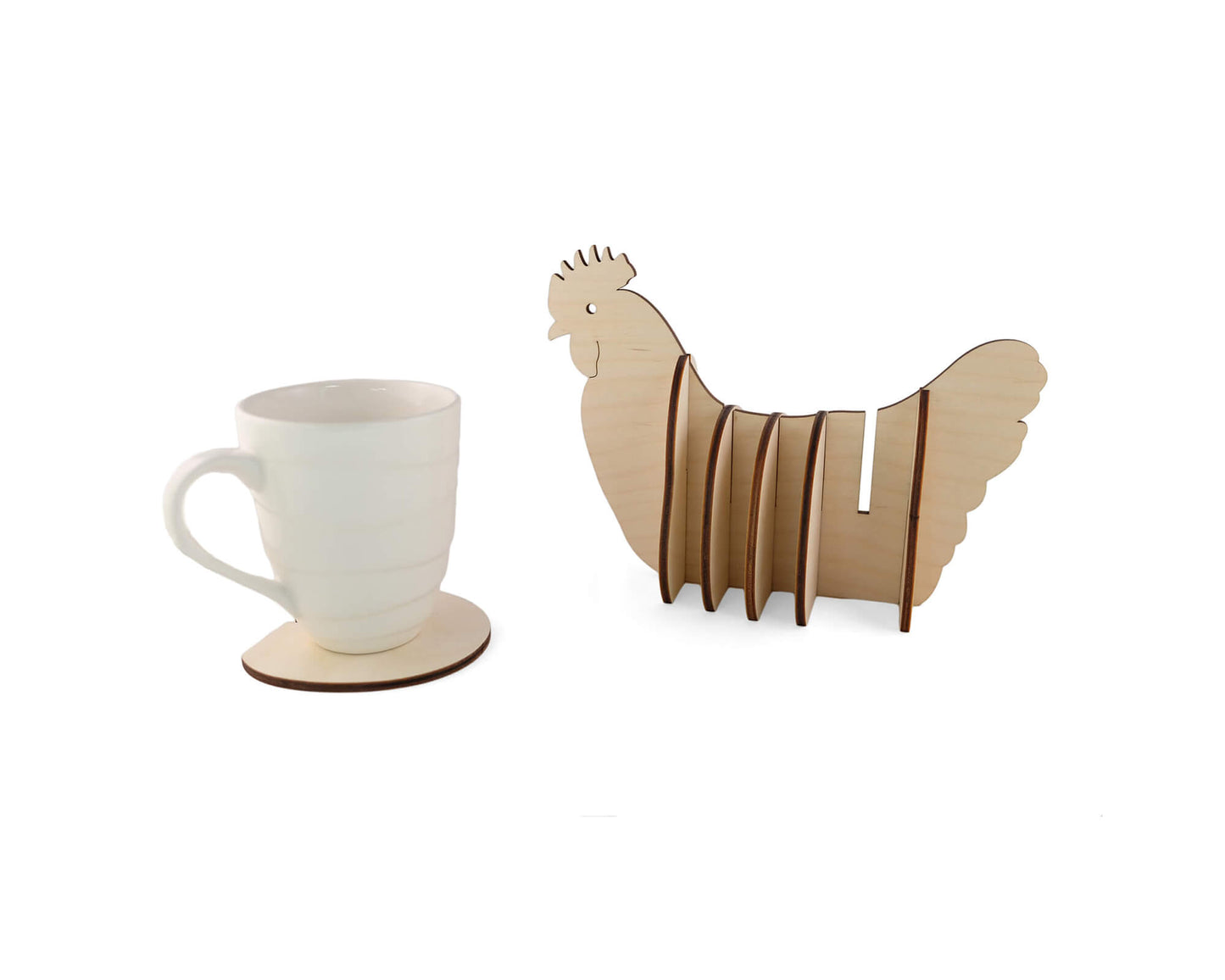 Chicken Coaster Set DIY vector project file - (Direct Download)